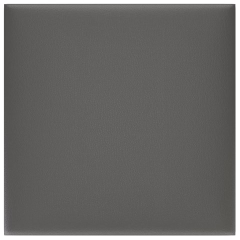 Panele ścienne, 12 szt., szare, 30x30 cm, sztuczna skóra