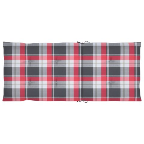 Rozkładane krzesła ogrodowe z poduszkami, 4 szt., lita akacja