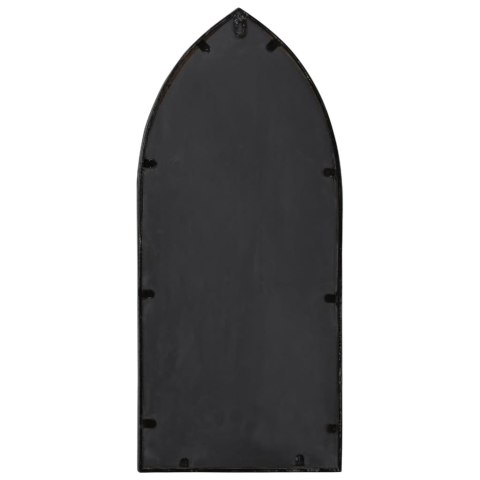 Lustro do wnętrz, czarne, 70x30 cm, żelazne