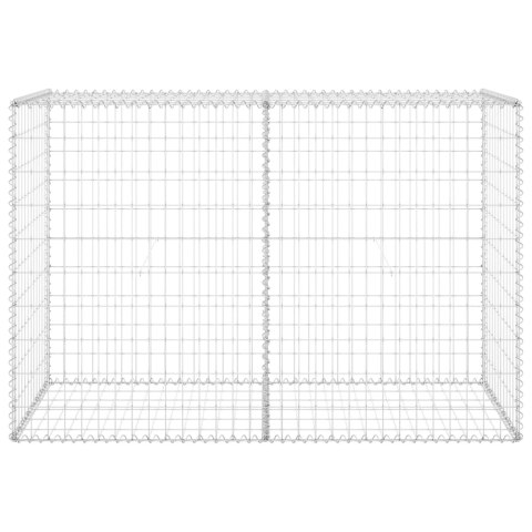 Mur gabionowy z pokrywami, stal galwanizowana, 150x60x100 cm