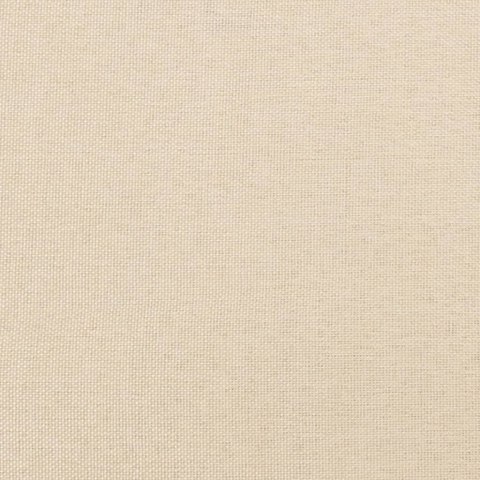 Łóżko kontynentalne z materacem, kremowe, tkanina, 120x200 cm