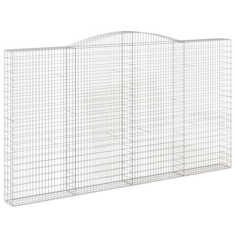 Kosze gabionowe, 10 szt, 400x30x220/240cm, galwanizowane żelazo Kosze gabionowe, 10 szt, 400x30x220/240cm, galwanizowane żelazo