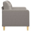 Sofa 2-osobowa, kolor taupe, 120 cm, tapicerowana tkaniną