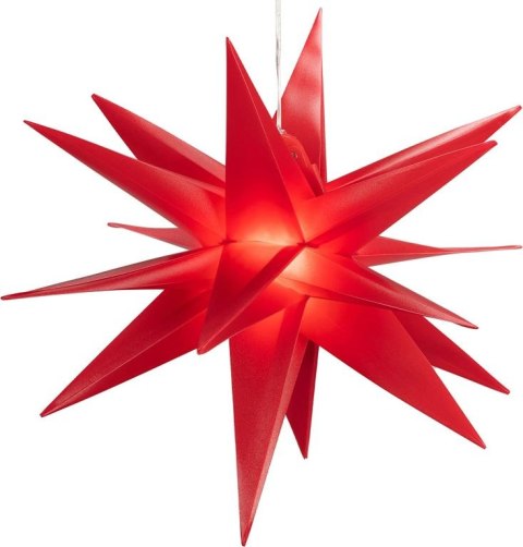 Dekoracja świąteczna - 10 diod LED, 35 cm, czerwona