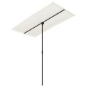 Parasol ogrodowy na słupku aluminiowym, 180x110 cm, piaskowy