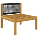 4-osobowa sofa ogrodowa z poduszkami, lite drewno akacjowe