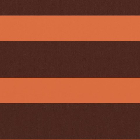 Parawan balkonowy, pomarańcz i brąz, 75x500 cm, tkanina Oxford