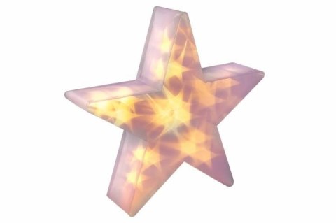 Świąteczna gwiazda z efektem 3D - 35 cm, 20 LED, ciepła biel Świąteczna gwiazda z efektem 3D - 35 cm, 20 LED, ciepła biel