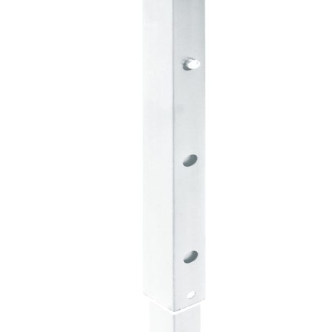 Składany namiot imprezowy ze ściankami, biały, 2x2 m