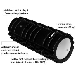 Wałek do masażu MOVIT 33 x 14 cm,czarny