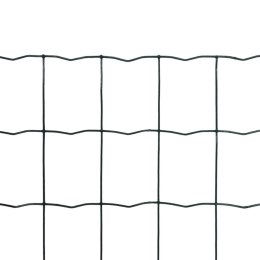 Euro ogrodzenie, stalowe, 10 x 1,5 m, zielone