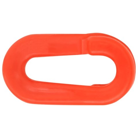 Słupki drogowe, 10 szt., z łańcuchem, 75 cm, PE