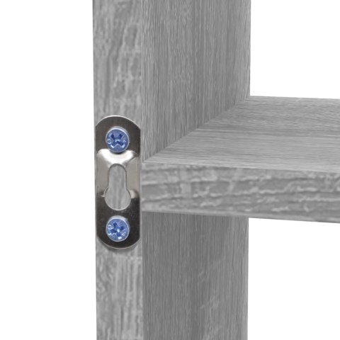 Wisząca półka z 8 przegrodami, szary dąb sonoma