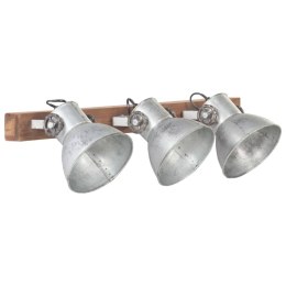 Industrialna lampa ścienna, srebrna, 65x25 cm, E27