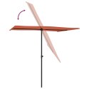 Parasol ogrodowy na słupku aluminiowym, 2x1,5 m, terakota