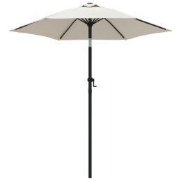 Parasol, piaskowa biel, 200x224 cm, aluminium