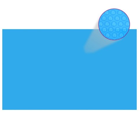 Prostokątna pokrywa na basen, 500 x 300 cm, PE, niebieska