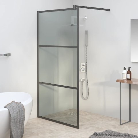 Ścianka prysznicowa, 115x195cm, przyciemniane szkło ESG, czarna