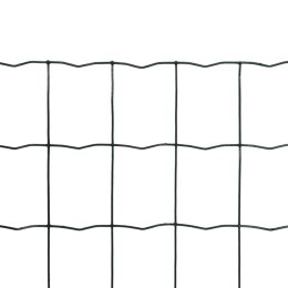 Euro ogrodzenie, stalowe, 25 x 1,0 m, zielone