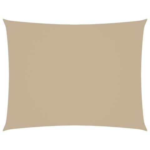 Prostokątny żagiel ogrodowy, tkanina Oxford, 2,5x4 m, beżowy