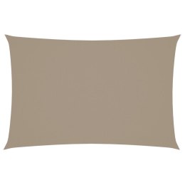 Prostokątny żagiel ogrodowy z tkaniny Oxford, 2x4 m, taupe