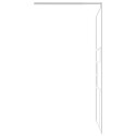 Ścianka prysznicowa, 115x195 cm, szkło ESG, biała