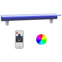 Wylewka do wodospadu z oświetleniem RGB LED, akrylowa, 90 cm