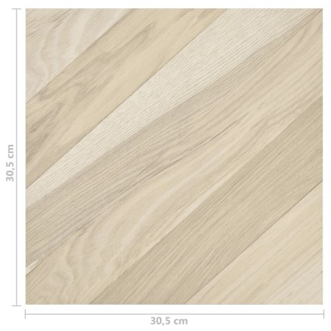 Samoprzylepne panele podłogowe 55 szt., PVC, 5,11 m², beż, pasy