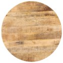 Stolik bistro, okrągły, 70x75 cm, surowe drewno mango