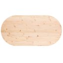 Blat stołu, 100x50x2,5 cm, lite drewno sosnowe, owalny