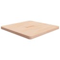 Kwadratowy blat do stolika, 70x70x4 cm, surowe drewno dębowe