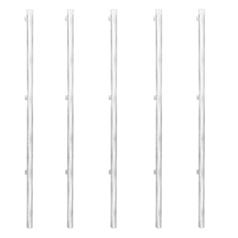 Ogrodzenie z siatki z akcesoriami, galwanizowana stal 15x1 m