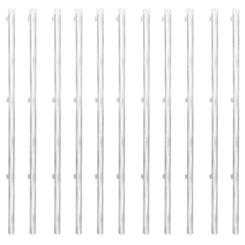 Ogrodzenie z siatki z akcesoriami, galwanizowana stal 25x1,25 m