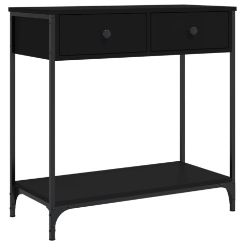 Stolik konsolowy, czarny, 75x34,5x75 cm Stolik konsolowy, czarny, 75x34,5x75 cm