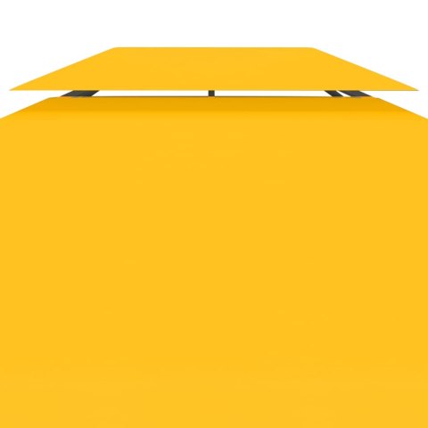 2-poziomowe zadaszenie altany, 310 g/m² 4x3 m, żółte