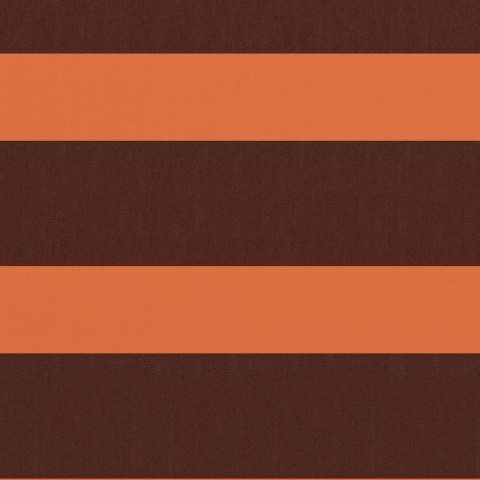 Parawan balkonowy, pomarańcz i brąz, 120x600 cm, tkanina Oxford