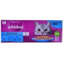 Snack for Cats Whiskas 40 x 85 g Łosoś Tuńczyk Ryba Dorsz