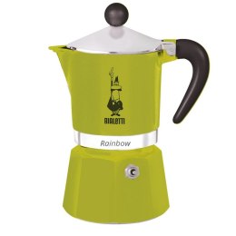 Włoska Kafeterka Bialetti Rainbow Kolor Zielony Metal Aluminium Tworzywo termoplastyczne 270 ml