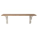 Półki Home ESPRIT Biały Naturalny Drewno świerkowe Drewno MDF 100 x 22 x 32 cm