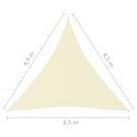 Trójkątny żagiel ogrodowy, tkanina Oxford, 4,5x4,5x4,5 m