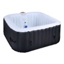 Inflatable Spa Sunspa Kwadratowy Czarny 4 ludzie (155 x 155 x 65 cm)