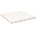 VidaXL Blat stołu, biały, 60x60x2,5cm, lite drewno sosnowe, kwadratowy