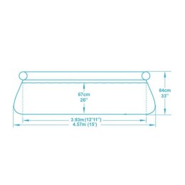 Basen wolnostojący Bestway 457 x 84 cm z filtrem