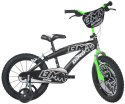 Dino BMX 165XC czarno - pomarańczowy rower dziecięcy 16"