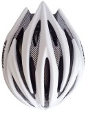 Kask rowerowy rozmiar L - srebrny