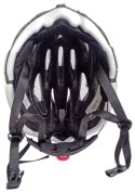 Kask rowerowy rozmiar L - srebrny