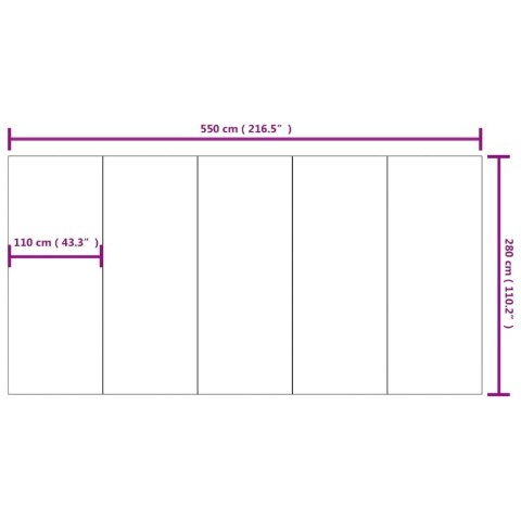 Mata pod basen, jasnoszara, 550x280 cm, geowłóknina poliestrowa Mata pod basen, jasnoszara, 550x280 cm, geowłóknina poliestrowa