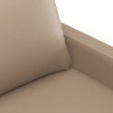 VidaXL 2-osobowa sofa, kolor cappuccino, 140 cm, sztuczna skóra