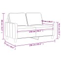 VidaXL 2-osobowa sofa, kolor cappuccino, 140 cm, sztuczna skóra