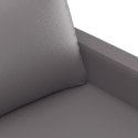 VidaXL 2-osobowa sofa, szary, 120 cm, sztuczna skóra